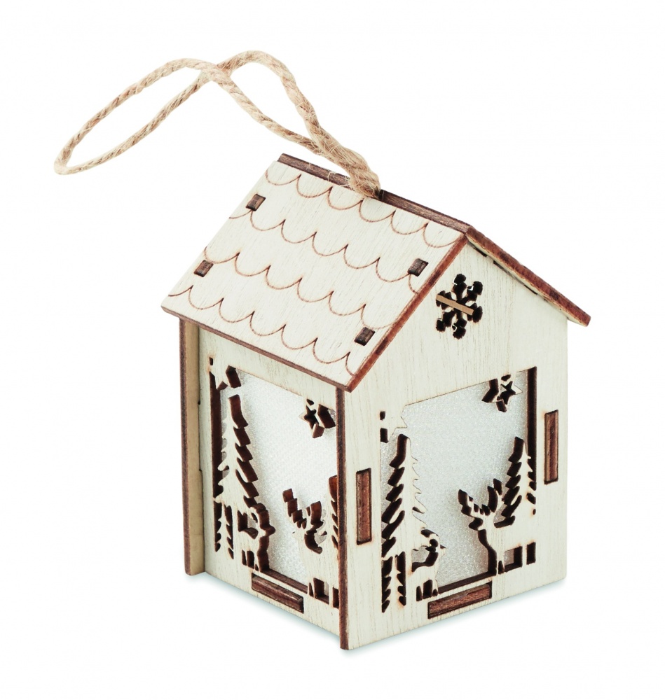 Logotrade advertising products photo of: MDF house with light