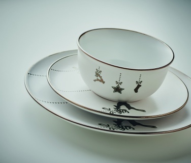 Logotrade promotional products photo of: 4 piece ceramic place setting
