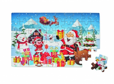 Logo trade promotional giveaway photo of: Wooden Christmas puzzle