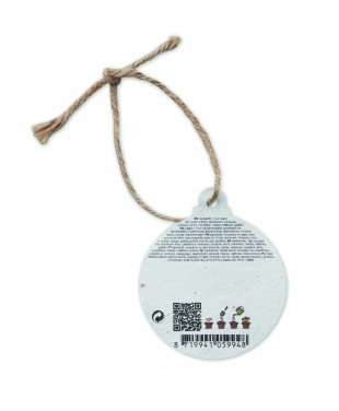 Logo trade advertising products image of: Seed paper Xmas ornament