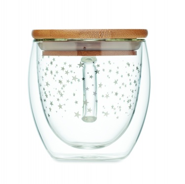 Logo trade promotional giveaways image of: Double wall borosilicate mug