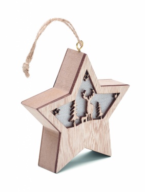 Logotrade promotional merchandise photo of: MDF star with light