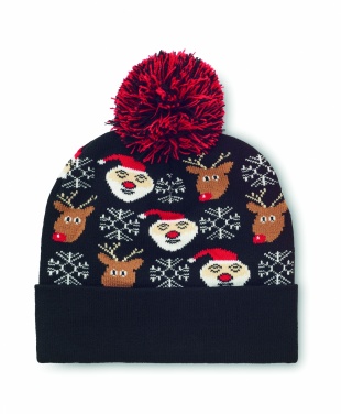 Logo trade corporate gifts picture of: Christmas knitted beanie