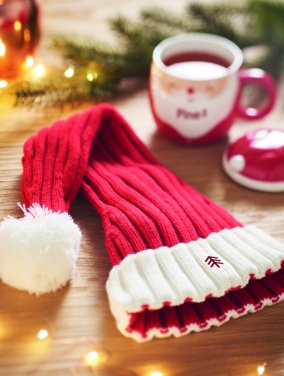 Logo trade corporate gifts image of: Long Christmas knitted beanie