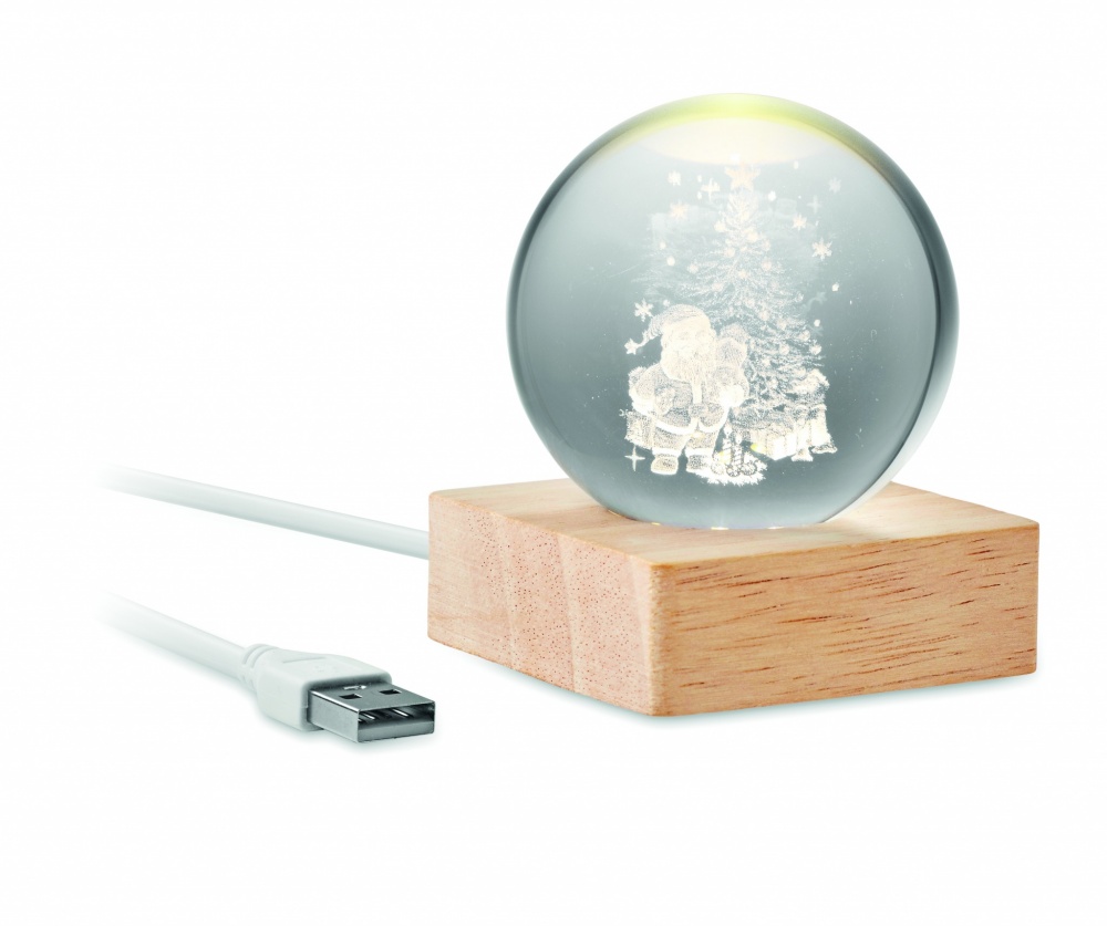 Logotrade promotional item image of: Christmas LED crystal ball