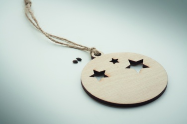 Logotrade promotional giveaways photo of: Wooden bauble shape hanger