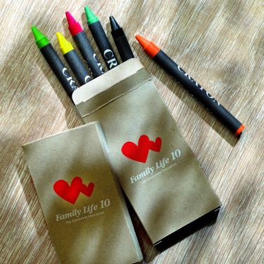 Logotrade promotional giveaways photo of: Carton of 6 wax crayons