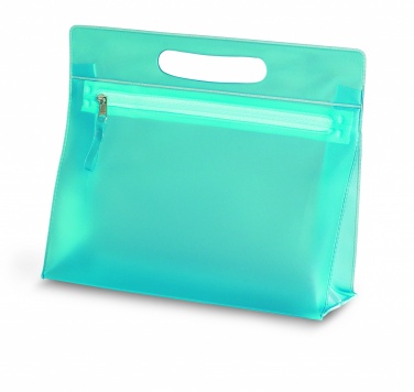 Logo trade promotional merchandise image of: Transparent cosmetic pouch