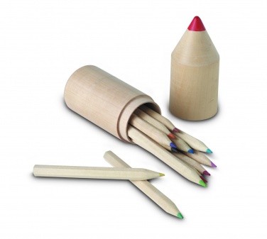 Logo trade promotional items image of: 12 pencils in wooden box