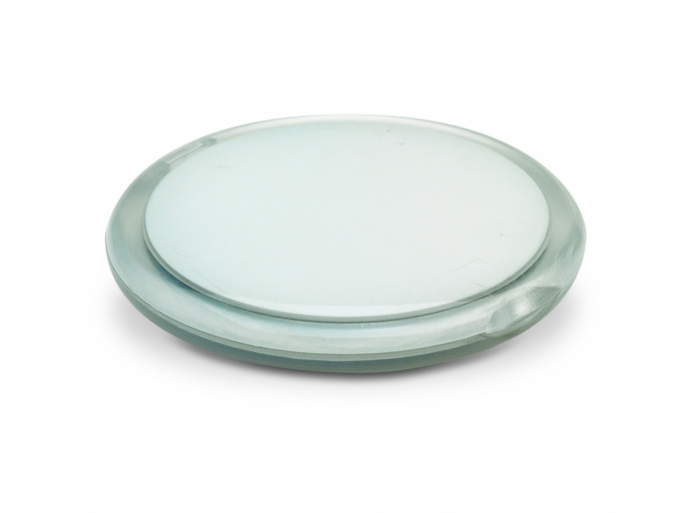 Logo trade promotional giveaways image of: Rounded double compact mirror