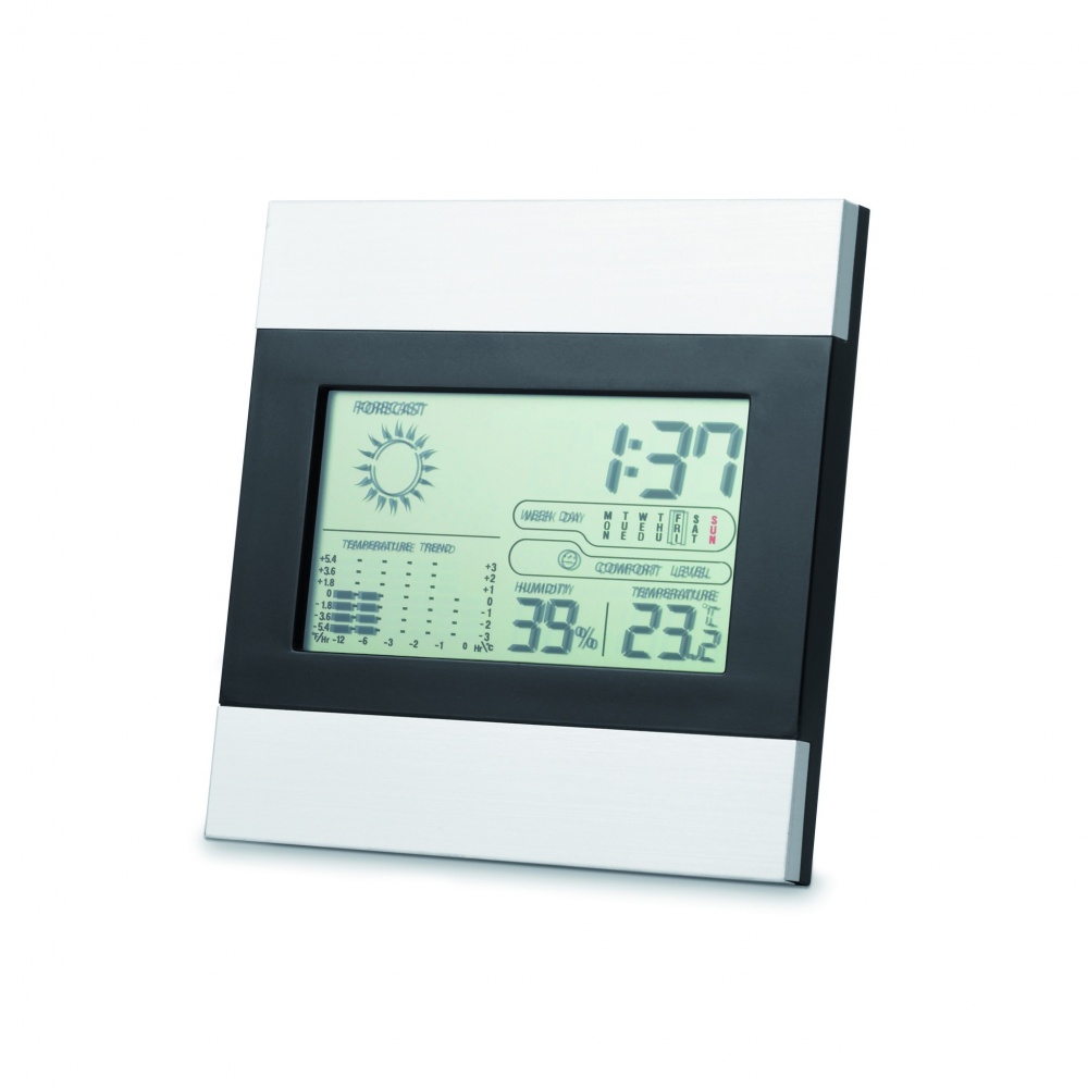 Logotrade promotional merchandise picture of: Weather station and clock