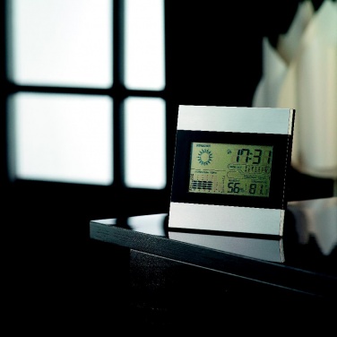 Logotrade promotional merchandise photo of: Weather station and clock