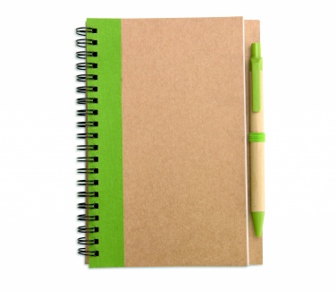 Logotrade business gift image of: B6 recycled notebook with pen
