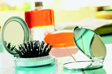 Logo trade promotional merchandise image of: Foldable brush/mirror