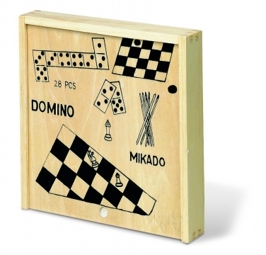 Logotrade promotional gift image of: 4 games in wooden box