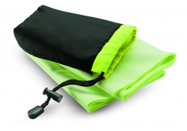 Logo trade corporate gifts image of: Sport towel in nylon pouch
