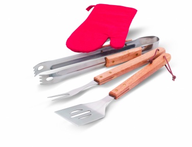 Logotrade advertising products photo of: BBQ apron with BBQ tools