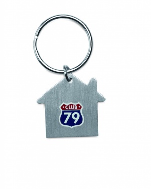 Logo trade promotional item photo of: Metal key holder house Lahti