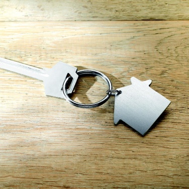 Logotrade promotional merchandise picture of: Metal key holder house Lahti
