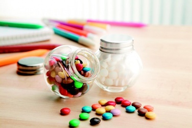 Logo trade promotional giveaway photo of: Chocolates in glass holder