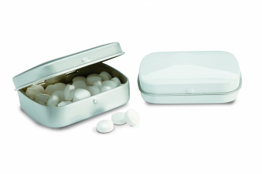 Logotrade promotional gift picture of: Easy tin silver w/mints