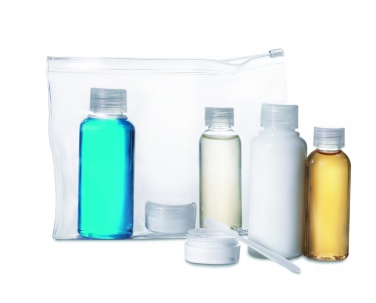 Logo trade advertising product photo of: Travelling pouch with bottles