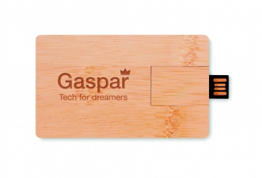 Logo trade promotional items picture of: 16GB bamboo casing USB