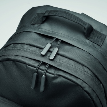 Logo trade promotional giveaways image of: 300D RPET laptop backpack