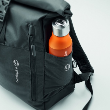Logo trade promotional giveaway photo of: 300D RPET rolltop backpack