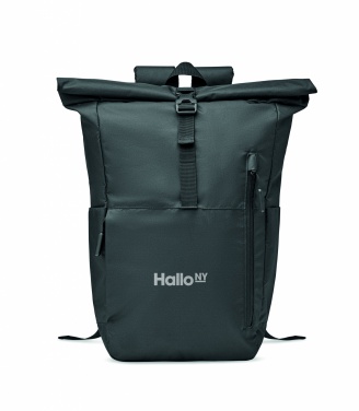 Logotrade promotional product image of: 300D RPET rolltop backpack