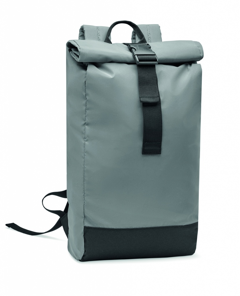 Logotrade promotional merchandise photo of: Reflective Rolltop backpack