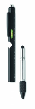 Logo trade promotional gifts image of: Spirit level pen with ruler