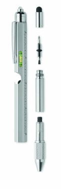 Logo trade promotional merchandise photo of: Spirit level pen with ruler