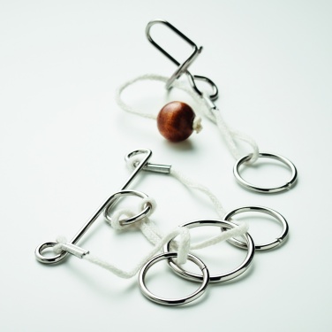 Logo trade promotional product photo of: Set of 2 metal brain teasers