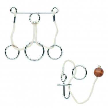 Logotrade promotional item image of: Set of 2 metal brain teasers