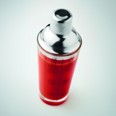 Logotrade promotional product image of: Glass cocktail shaker 400 ml