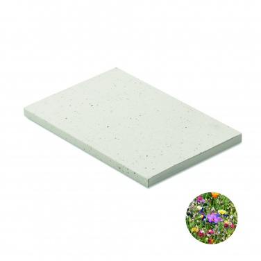 Logo trade promotional merchandise photo of: A5 seed paper cover notebook