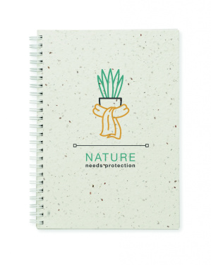 Logotrade advertising product picture of: A5 seed paper cover notebook