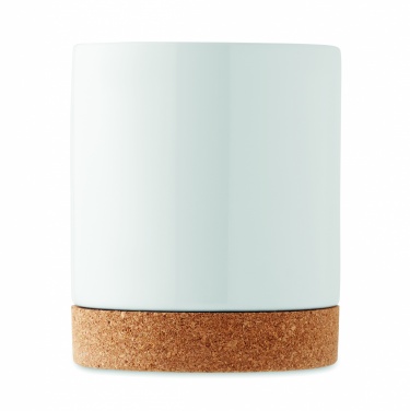 Logo trade promotional giveaway photo of: Sublimation ceramic cork mug