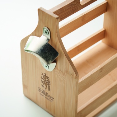 Logotrade promotional merchandise picture of: 6 beer crate in bamboo