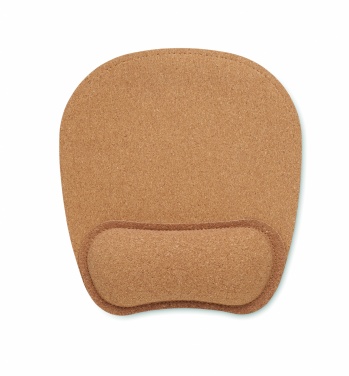 Logo trade promotional items image of: Ergonomic cork mouse mat