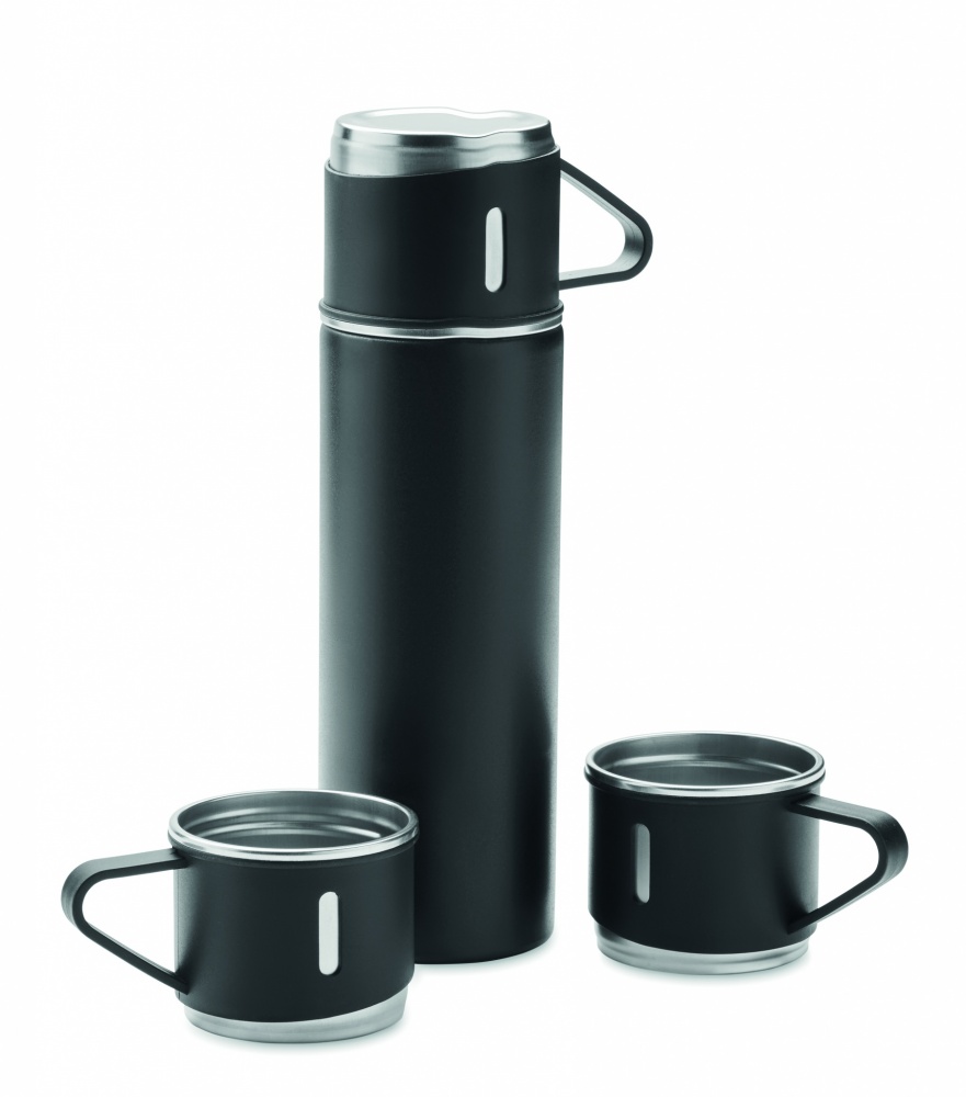 Logo trade promotional items picture of: Double wall bottle and cup set