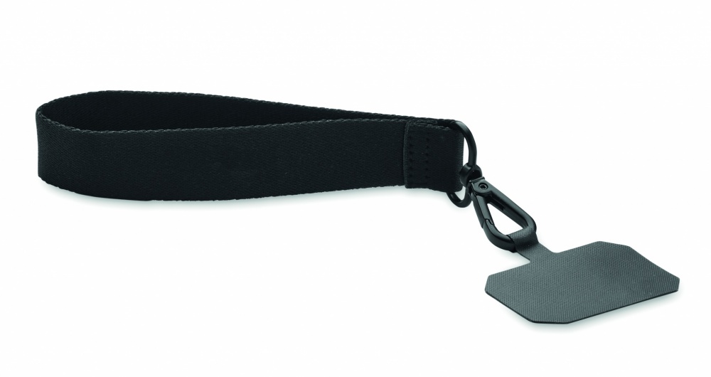 Logo trade promotional items image of: Polyester phone wrist strap