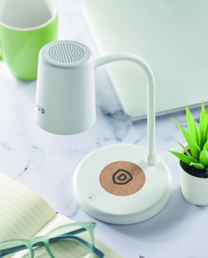 Logotrade promotional item image of: Wireless charger, lamp speaker