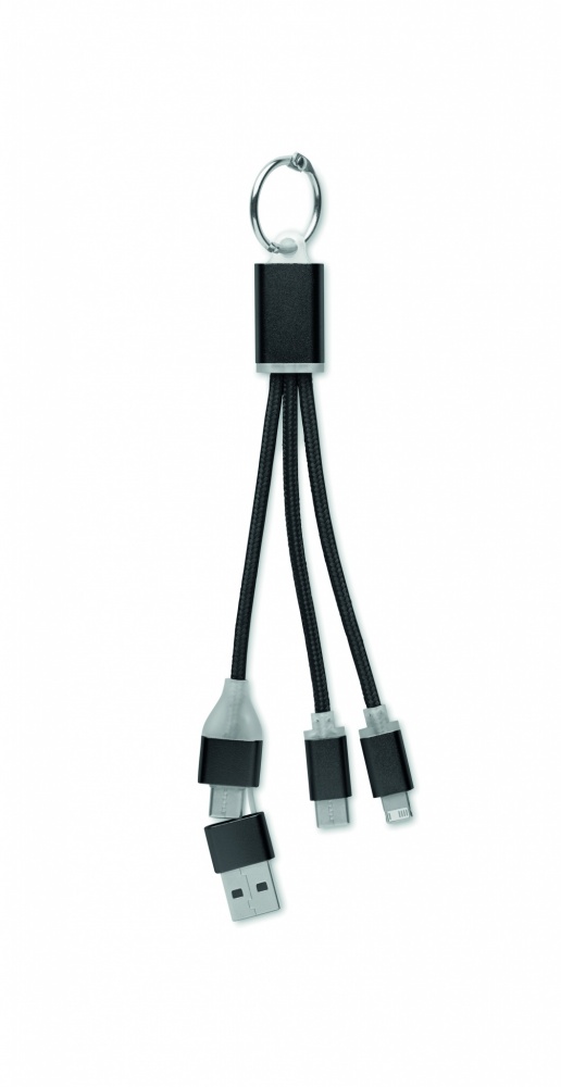 Logo trade promotional giveaway photo of: 4 in 1 charging cable type C
