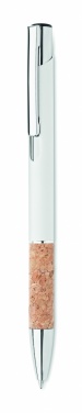 Logotrade promotional product image of: Ballpoint pen made of aluminum with a cork grip