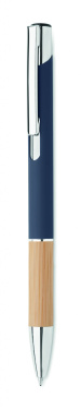 Logotrade promotional product picture of: Ballpoint pen made of aluminum with a bamboo grip