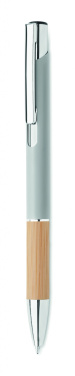 Logotrade corporate gifts photo of: Ballpoint pen made of aluminum with a bamboo grip