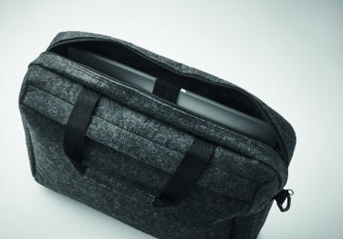 Logo trade promotional items picture of: 15 inch RPET felt laptop bag