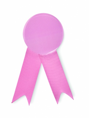 Logo trade advertising products picture of: Ribbon style badge pin